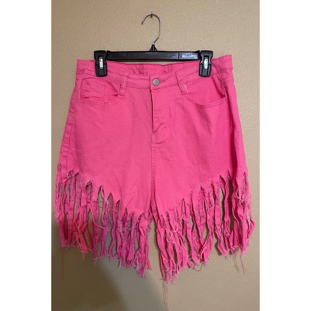 High-waisted shorts